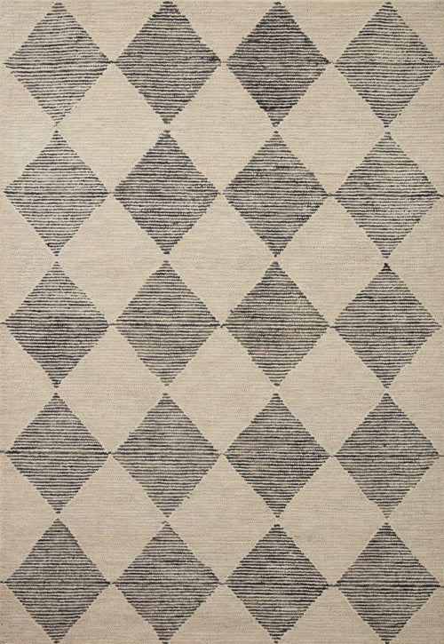 Chris Loves Julia x Loloi Francis Rugs - Beige / Charcoal-Blue Hand Home