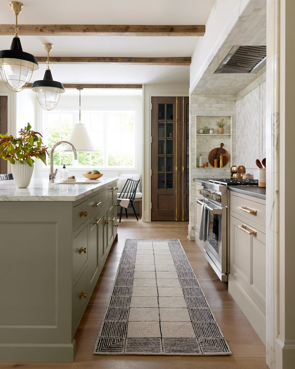 Chris Loves Julia x Loloi Francis Rugs - Cream / Black-Blue Hand Home