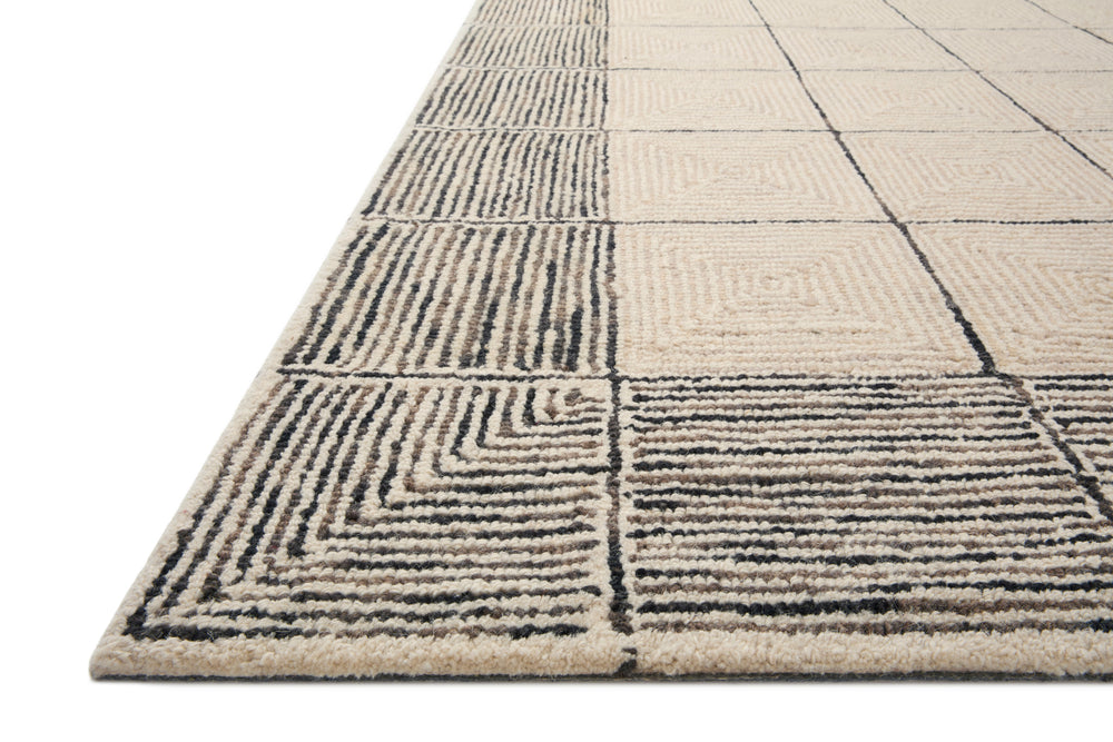 Chris Loves Julia x Loloi Francis Rugs - Cream / Black-Blue Hand Home
