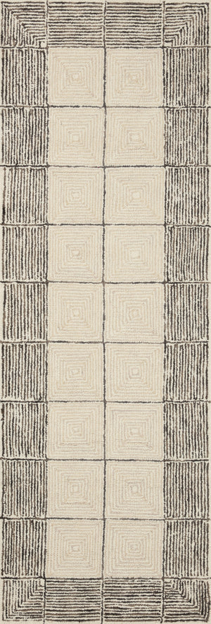 Chris Loves Julia x Loloi Francis Rugs - Cream / Black-Blue Hand Home