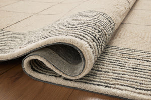 Chris Loves Julia x Loloi Francis Rugs - Cream / Black-Blue Hand Home