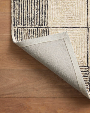Chris Loves Julia x Loloi Francis Rugs - Cream / Black-Blue Hand Home