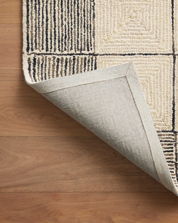 Chris Loves Julia x Loloi Francis Rugs - Cream / Black-Blue Hand Home
