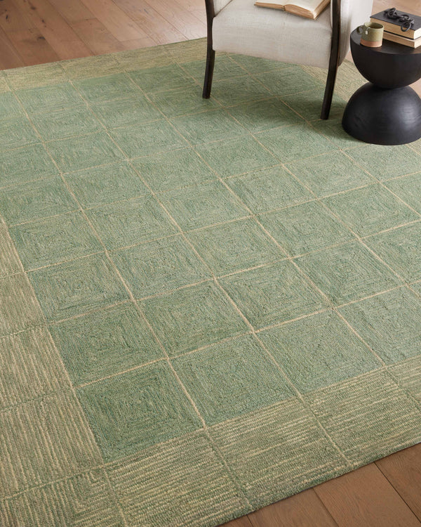 Chris Loves Julia x Loloi Francis Rugs - Green / Natural-Blue Hand Home