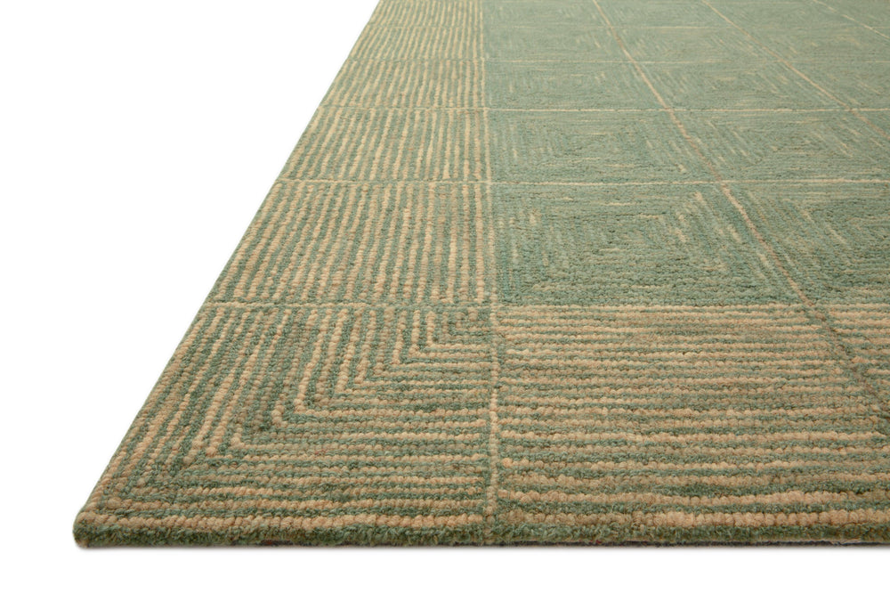 Chris Loves Julia x Loloi Francis Rugs - Green / Natural-Blue Hand Home