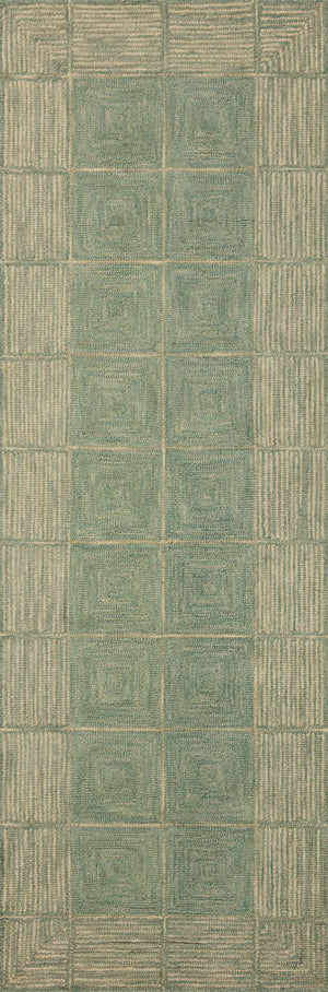 Chris Loves Julia x Loloi Francis Rugs - Green / Natural-Blue Hand Home