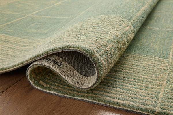 Chris Loves Julia x Loloi Francis Rugs - Green / Natural-Blue Hand Home