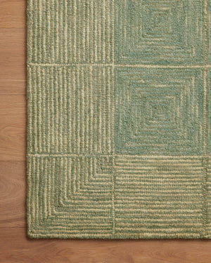 Chris Loves Julia x Loloi Francis Rugs - Green / Natural-Blue Hand Home