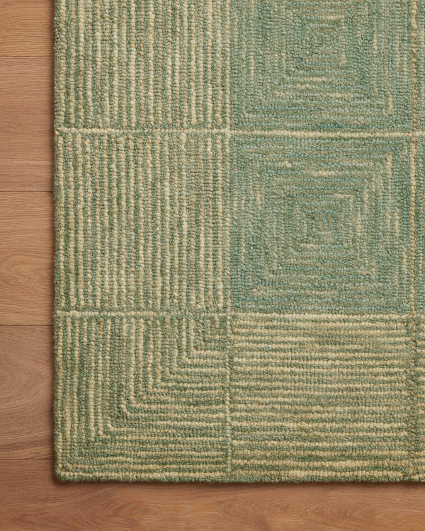 Chris Loves Julia x Loloi Francis Rugs - Green / Natural-Blue Hand Home