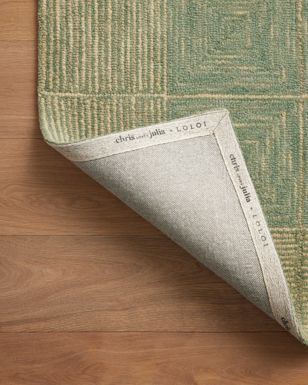 Chris Loves Julia x Loloi Francis Rugs - Green / Natural-Blue Hand Home