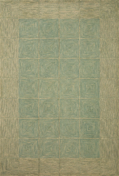 Chris Loves Julia x Loloi Francis Rugs - Green / Natural-Blue Hand Home