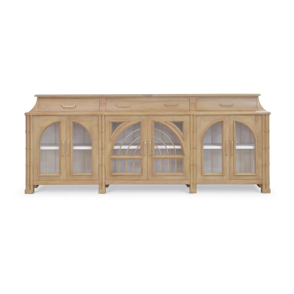 Bramble Farringdon Orangery Credenza in Fruitwood w/ True White Interior-Bramble-Blue Hand Home
