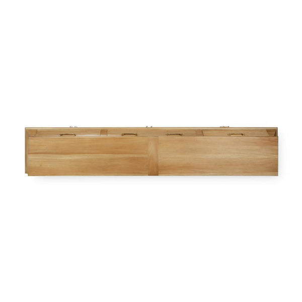 Bramble Farringdon Orangery Credenza in Fruitwood w/ True White Interior-Bramble-Blue Hand Home