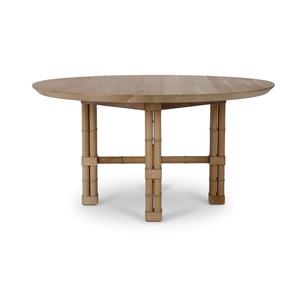 Bramble Farringdon Round Dining Table 60'' In Fruitwood-Bramble-Blue Hand Home