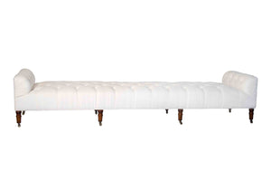 Cisco Home JD Field Bench with Back - 108" Leather-Blue Hand Home