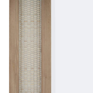 Bramble Finsbury Mirror In Sandbar W/ White Inset Rattan-Bramble-Blue Hand Home