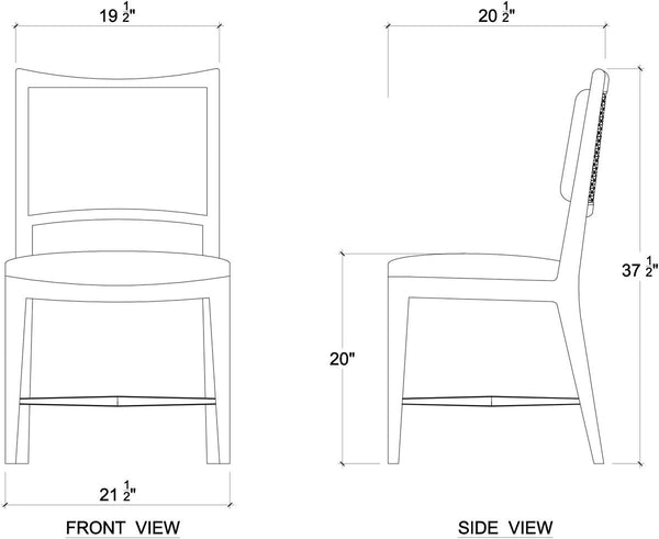 Fitzrovia Dining Chair-Blue Hand Home