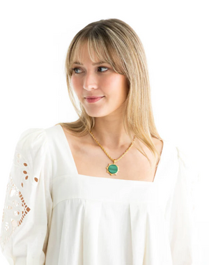Florence Necklace-Blue Hand Home