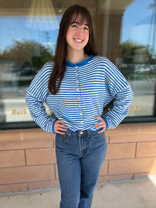 Piper Cardigan-Blue Hand Home