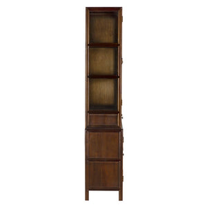 Colonial Hutch, Hand Rubbed Brown-Blue Hand Home