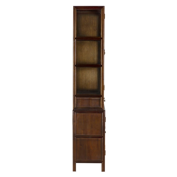 Colonial Hutch, Hand Rubbed Brown-Blue Hand Home