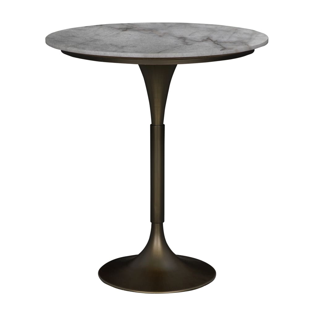 Jman Bar Table, Aged Brass-Blue Hand Home