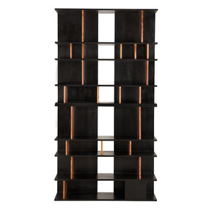 R. Morton Bookcase-Noir Furniture-Blue Hand Home