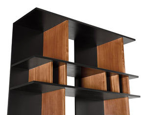 R. Morton Bookcase-Noir Furniture-Blue Hand Home
