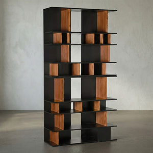 R. Morton Bookcase-Noir Furniture-Blue Hand Home