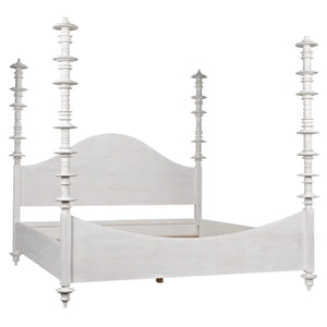 Ferret Bed, Eastern King, White Wash by Noir-Blue Hand Home