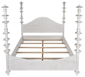 Ferret Bed, Eastern King, White Wash by Noir-Blue Hand Home