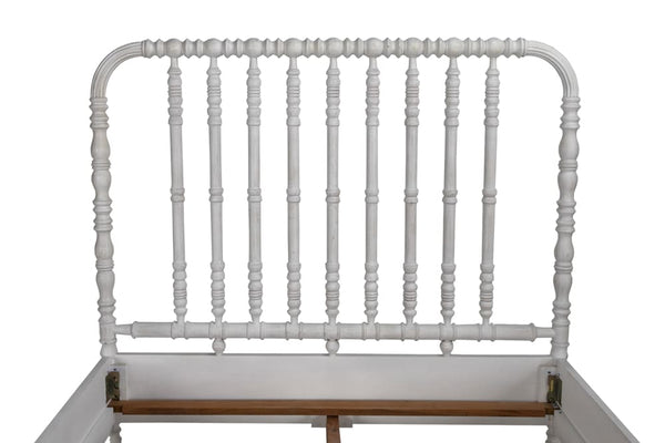 Bachelor Bed, Queen, White Wash by Noir-Blue Hand Home
