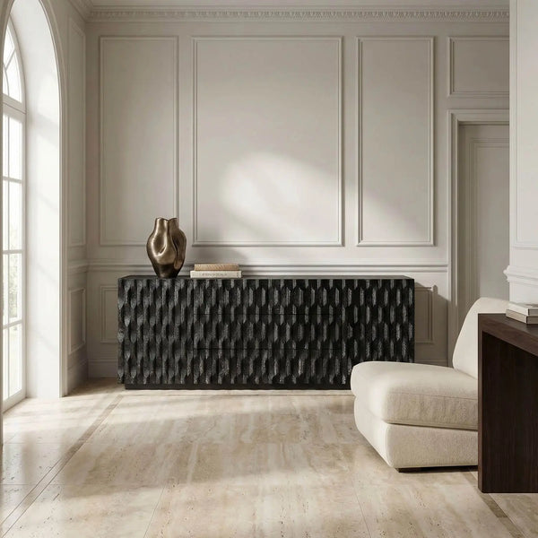 Alameda Sideboard, Large, Black Walnut-Noir Furniture-Blue Hand Home