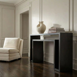 Caine Console, Pale-Noir Furniture-Blue Hand Home