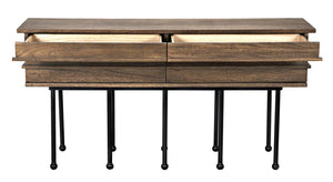 Oliver Console, Dark Walnut by Noir-Blue Hand Home