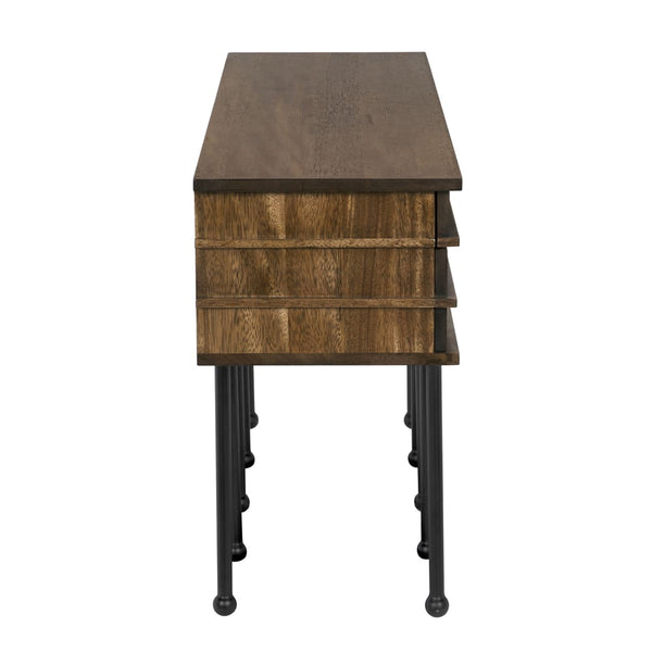 Oliver Console, Dark Walnut by Noir-Blue Hand Home