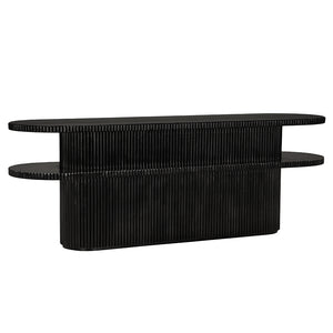 Parker Console, Hand Rubbed Black-Blue Hand Home