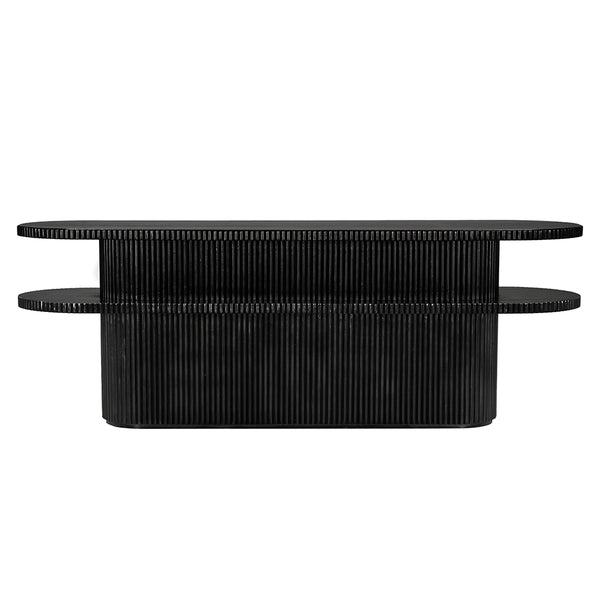 Parker Console, Hand Rubbed Black-Blue Hand Home