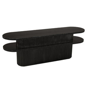 Parker Console, Hand Rubbed Black-Blue Hand Home