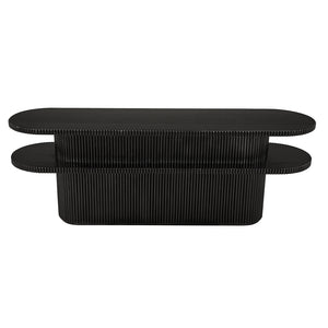Parker Console, Hand Rubbed Black-Blue Hand Home