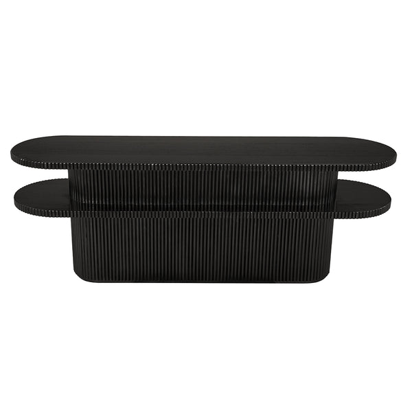 Parker Console, Hand Rubbed Black-Blue Hand Home