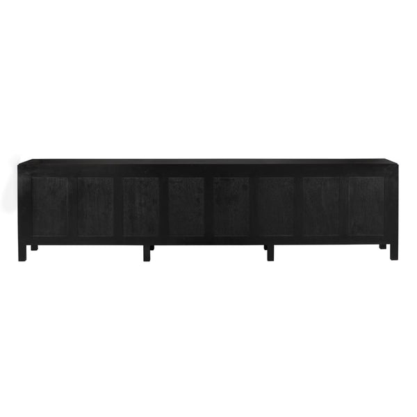 Weston Sideboard, Hand Rubbed Black with Light Brown Trim-Blue Hand Home