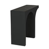 Maximus Console/Side Table, Black Steel-Blue Hand Home