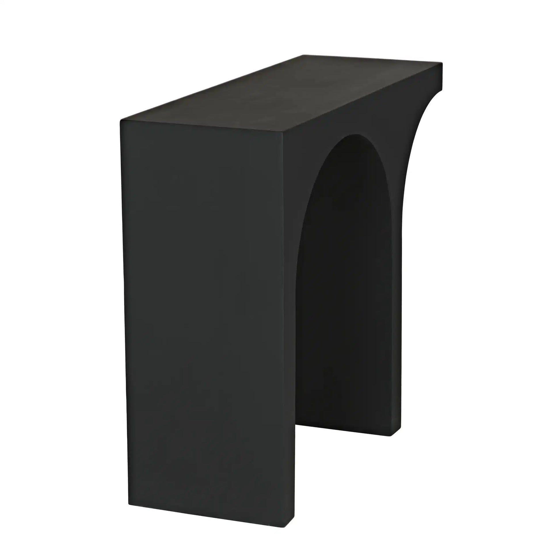 Maximus Console/Side Table, Black Steel-Blue Hand Home