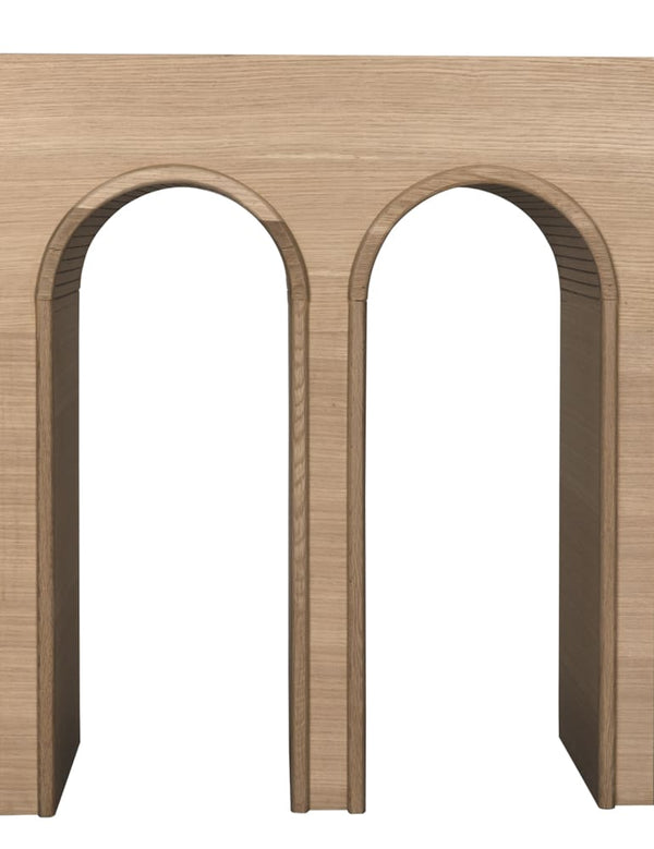 Enzo Console, Extra Large, White Oak-Blue Hand Home