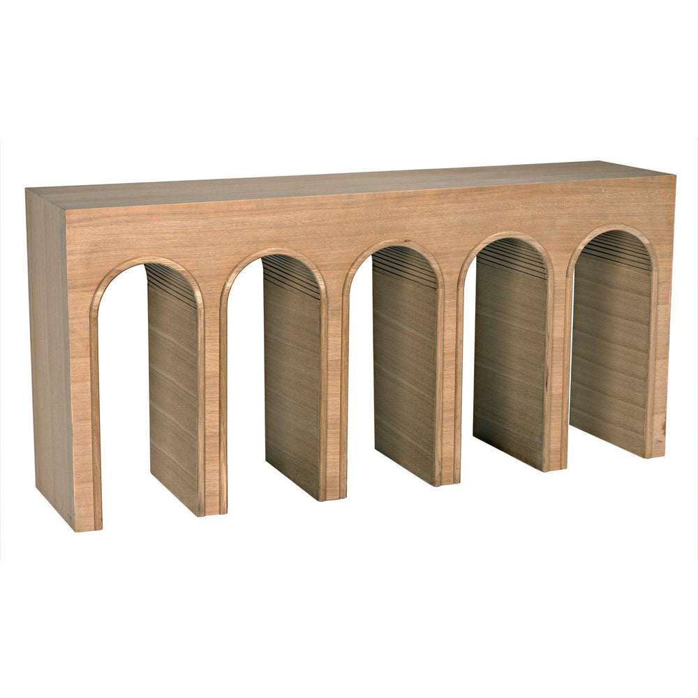 Enzo Console, White Oak-Noir Furniture-Blue Hand Home