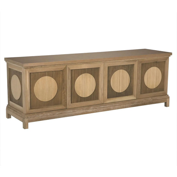 Wellington 4 Door Sideboard, White Oak by Noir-Blue Hand Home