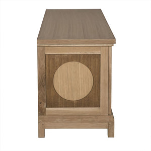 Wellington 4 Door Sideboard, White Oak by Noir-Blue Hand Home