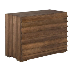 Frederico Three-Drawer Console Table in Rich Dark Walnut-Noir Furniture-Blue Hand Home