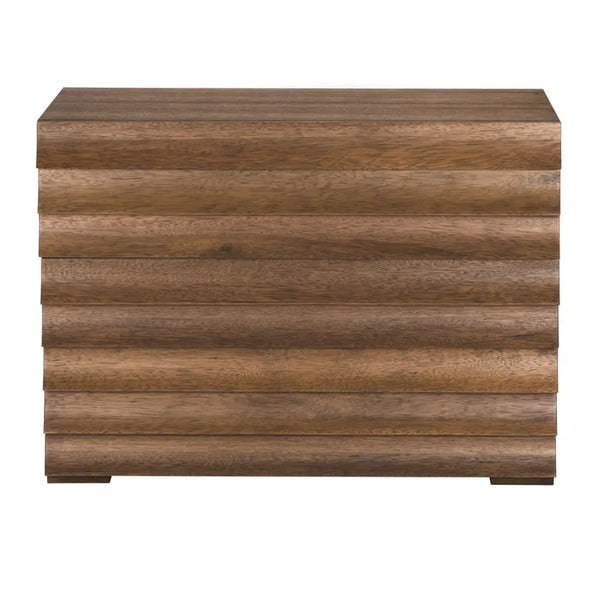 Frederico Three-Drawer Console Table in Rich Dark Walnut-Noir Furniture-Blue Hand Home